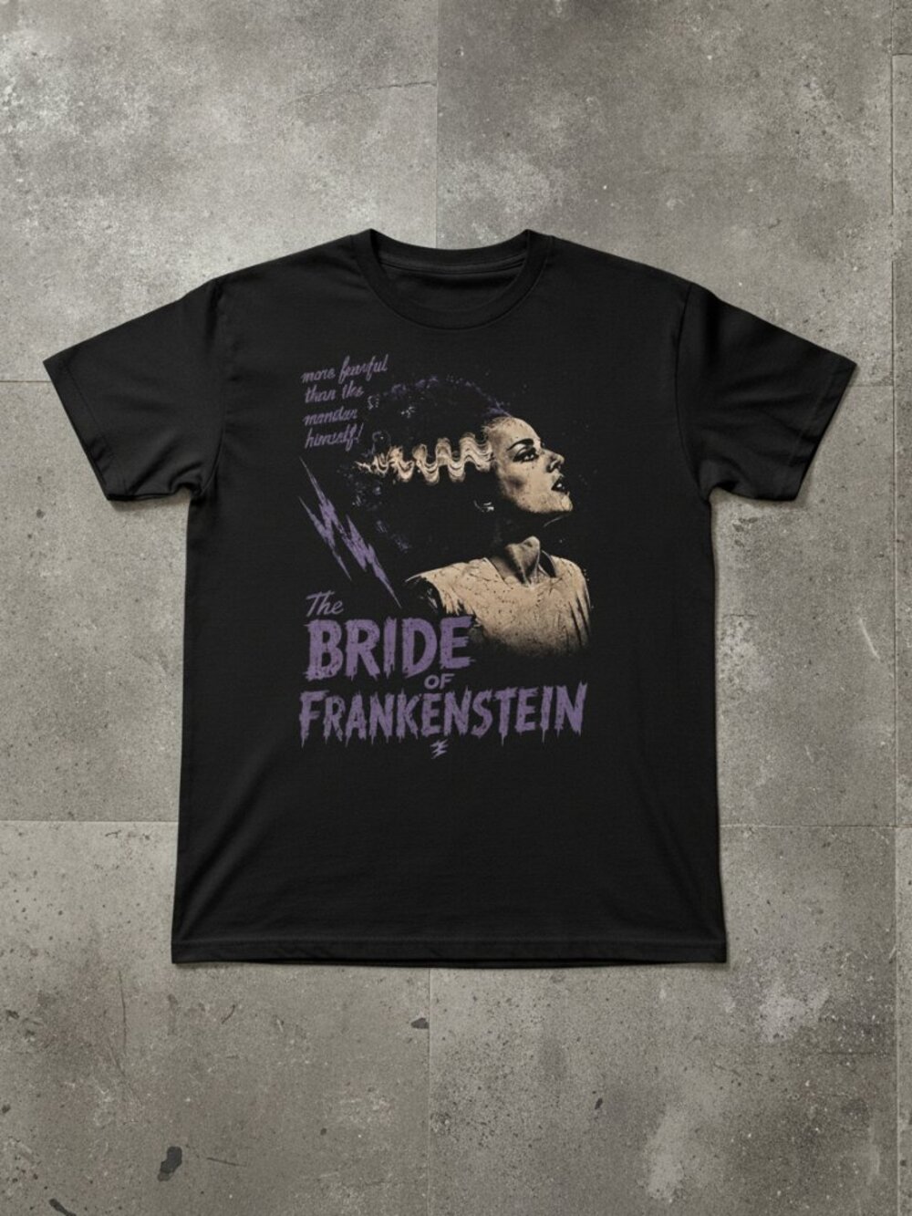 Bride of Frankenstein Graphic Tee | Vintage Horror Movie T-Shirt